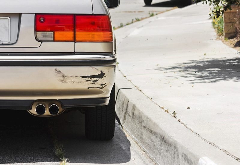 Car that backed into garage door in Jacksonville, FL